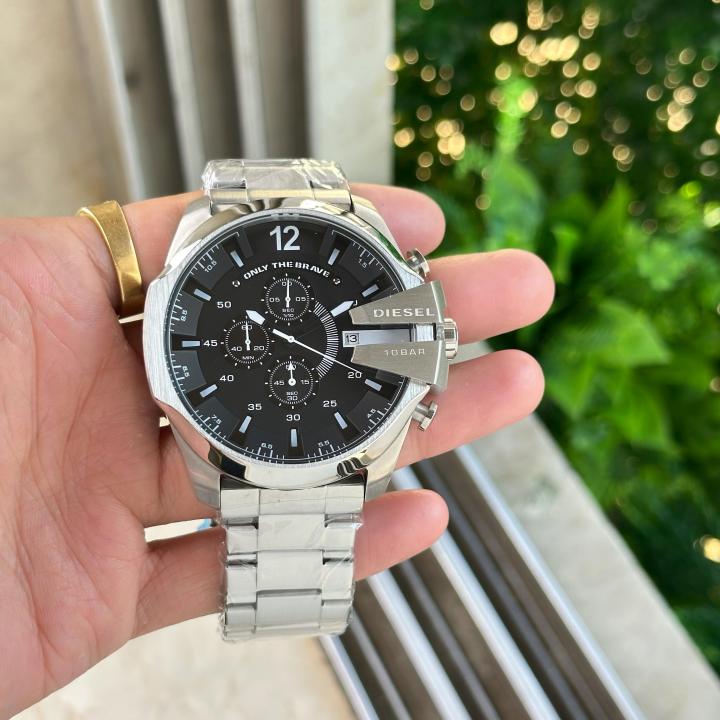 Diese_l 10 bar only the brave silver black